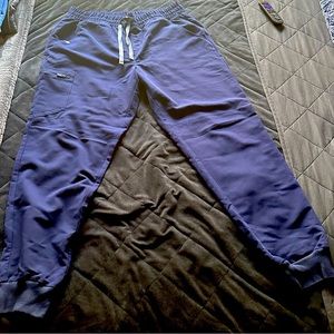 High Waisted Zamora™ Jogger Scrub Pants in Navy